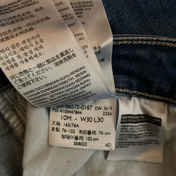 LEVI STRAUSS & CO Jeans. 10M-W30 L30 - Picture 6 of 6